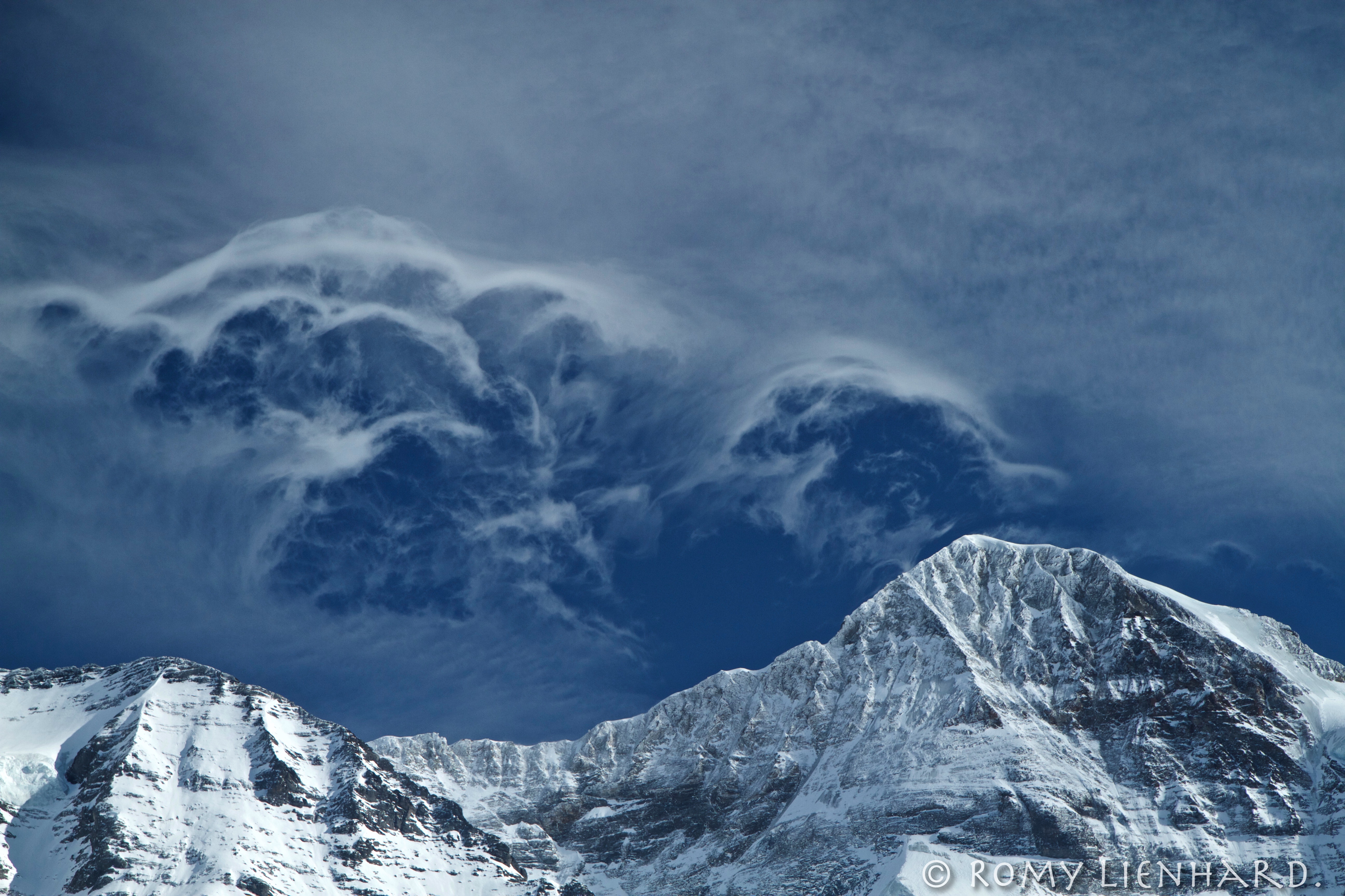 Clouds over the Alps