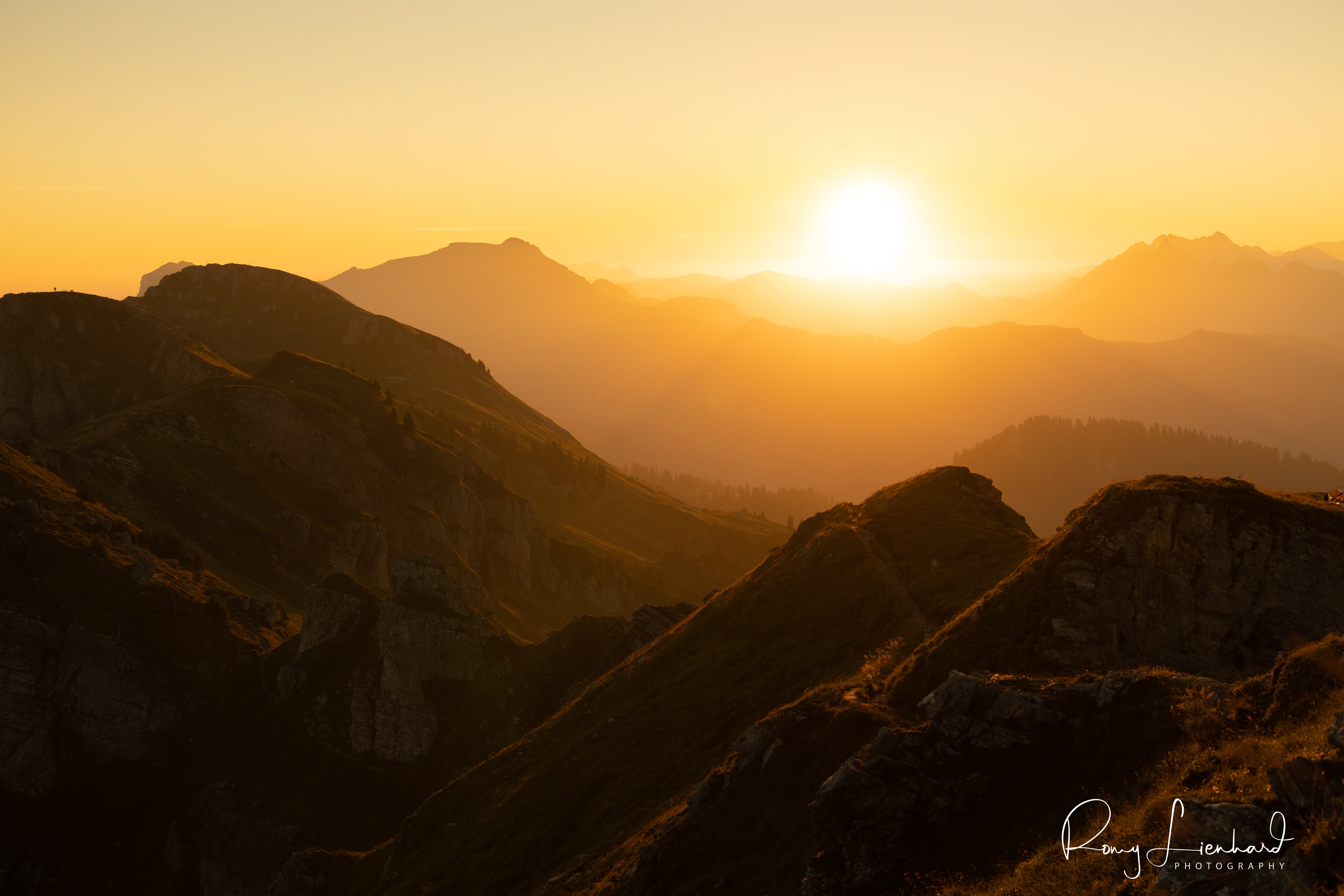 Sunrise in the Bernese Alps