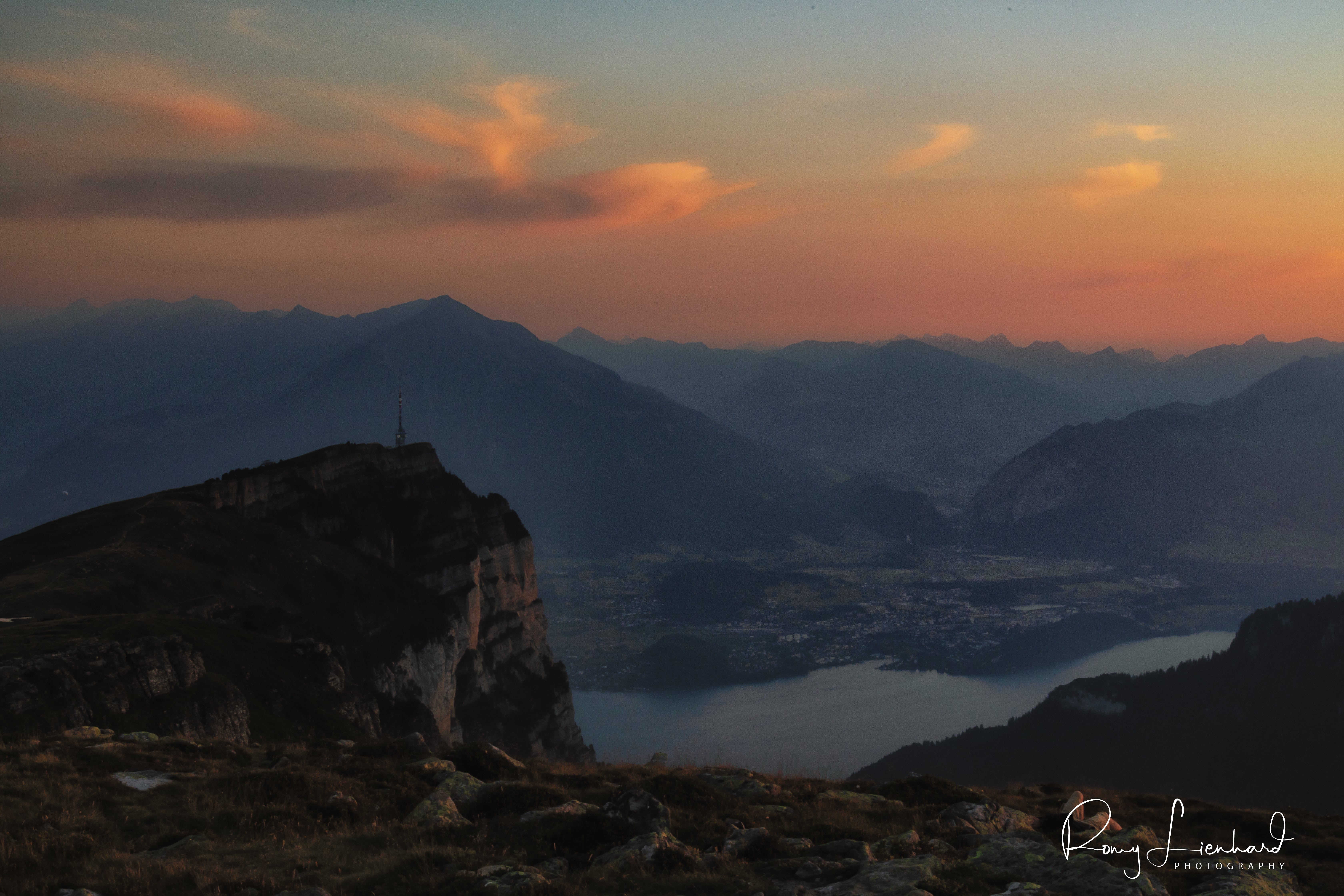 Sunset in the Bernese Alps